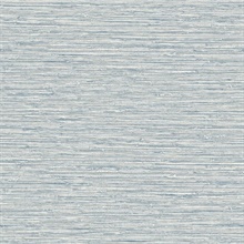 Light Blue Isla Jute Faux Grasscloth Wallpaper