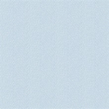 Light Blue Rattan Chevron Textured Wallpaper