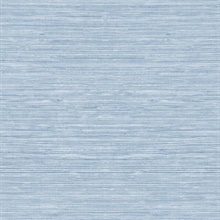 Light Blue Textured Grasscloth Wallpaper