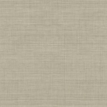 Light Brown Grass Texture Screen Print with Textile Strings Wallpaper