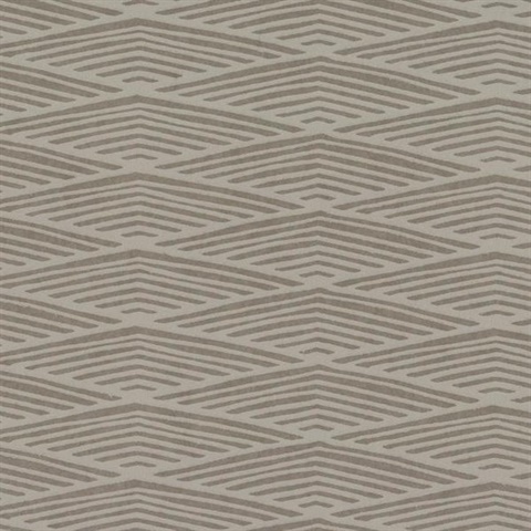 Light Brown Lofty Peaks Geometric Diamonds Wallpaper