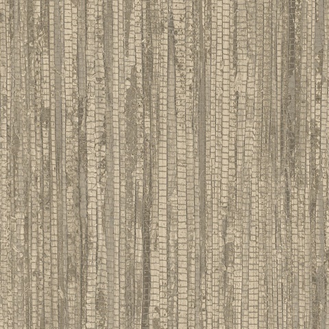 Light Brown Vertical Faux Grasscloth