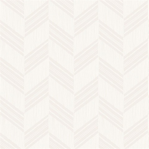 Light Gray & Cream Commercial Rustic Chevron Wallpaper