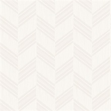 Light Gray & Cream Commercial Rustic Chevron Wallpaper