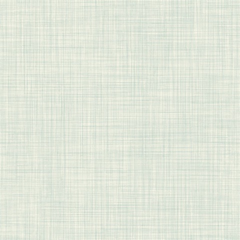 Light Green Traverse Crosshatch Linen Wallpaper