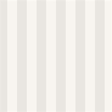 Light Grey and Grey Vertical 1.25in Stripe Prepasted Wallpaper