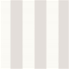 Light Grey and Grey Vertical 2.5in Tent Stripe Prepasted Wallpaper