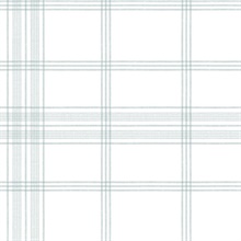 Light Grey Charter Plaid Wallpaper