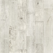 Light Grey Chebacco Light Grey Wooden Planks Wallpaper