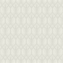 Light Grey Craftsman Textured Geometric Wallpaper