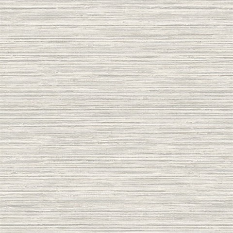 Light Grey Faux Grasscloth Sisal Wallpaper