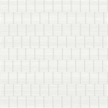Light Grey Faux Tiled Bricks Wallpaper
