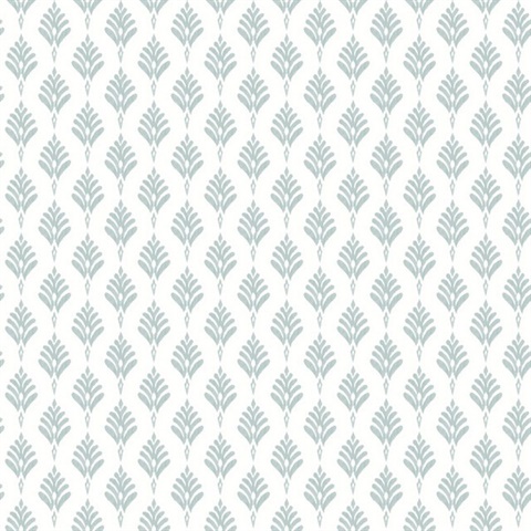 Light Grey French Scallop Wallpaper