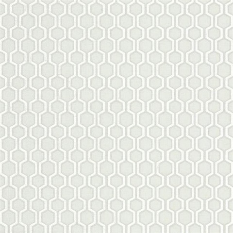 Light Grey Geometric Honeycomb Bee Sweet Wallpaper