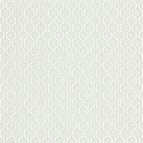 Light Grey Geometric Honeycomb Bee Sweet Wallpaper