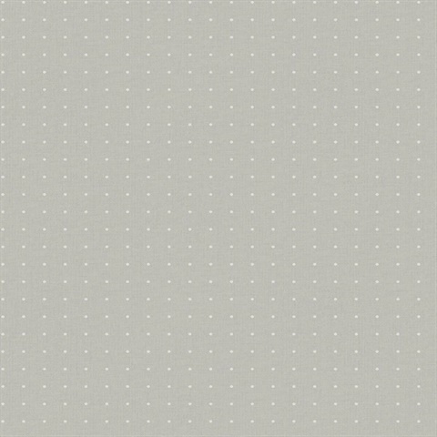 Light Grey Glass Bead Textured Polka Dot Wallpaper
