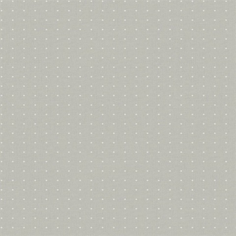Light Grey Glass Bead Textured Polka Dot Wallpaper