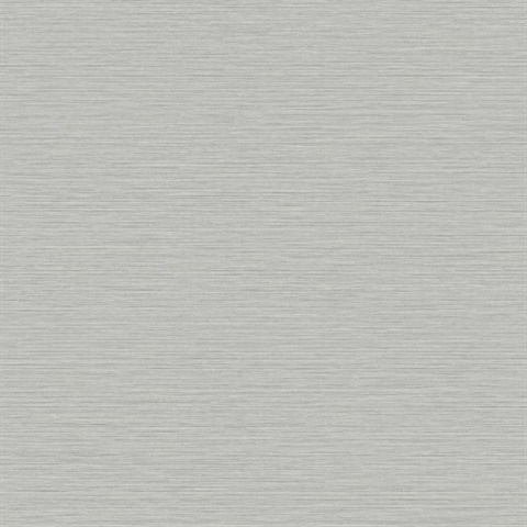 Light Grey Horizontal Stria Patterned Wallpaper