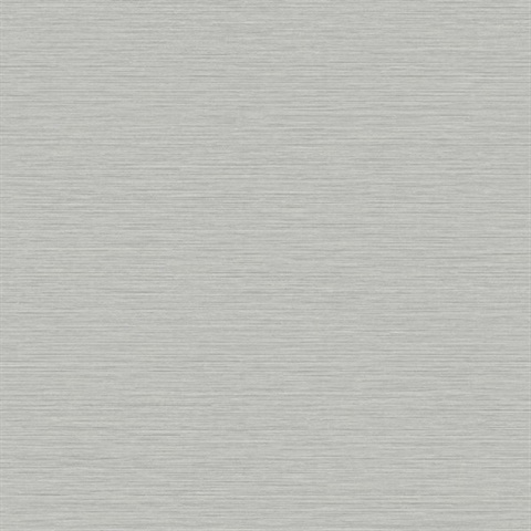 Light Grey Horizontal Stria Patterned Wallpaper