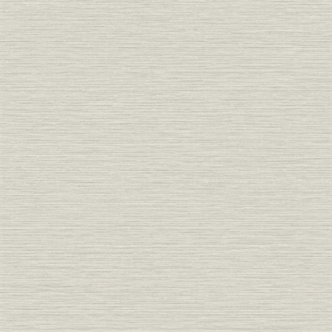 Light Grey Horizontal Stria Patterned Wallpaper