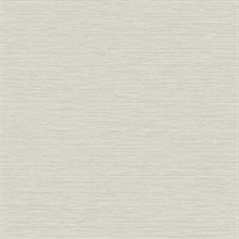 Light Grey Horizontal Stria Patterned Wallpaper