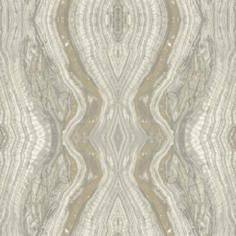 Light Grey Kaleidoscope Peel and Stick Wallpaper