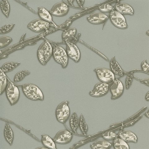 Light Grey Metal Leaf