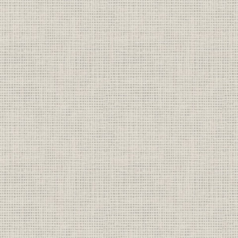 Light Grey Nimmie Light Grey Faux Basketweave Wallpaper