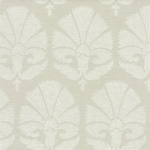 Light Grey Ottoman Fans Wallpaper