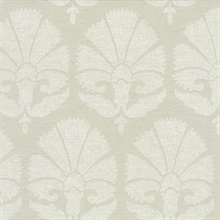 Light Grey Ottoman Fans Wallpaper