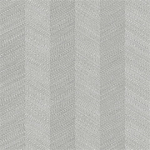 Light Grey Sisal Vertical Chevron Stripe Wallpaper