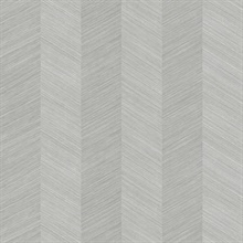 Light Grey Sisal Vertical Chevron Stripe Wallpaper