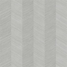 Light Grey Sisal Vertical Chevron Stripe Wallpaper