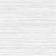 Light Grey & Sky Blue Faux Bamboo Reed Look Grasscloth Wallpaper