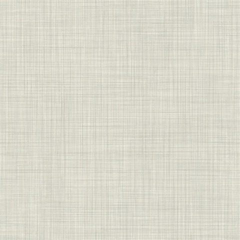 Light Grey Traverse Crosshatch Linen Wallpaper