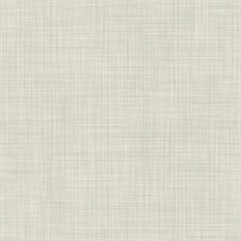Light Grey Traverse Crosshatch Linen Wallpaper