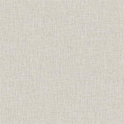 Light Grey Tweed Woven Linen Wallpaper