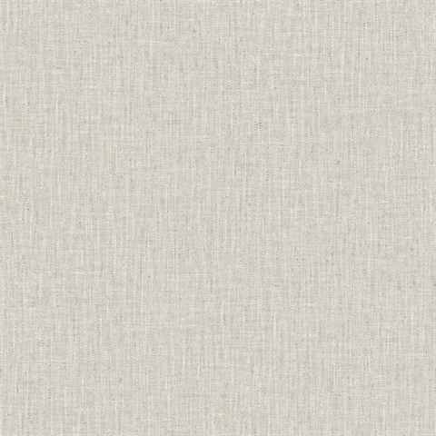 Light Grey Tweed Woven Linen Wallpaper