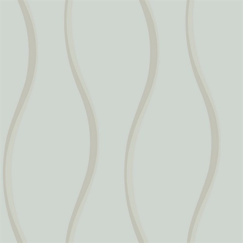 Light Grey Unfurl Retro Wave Wallpaper