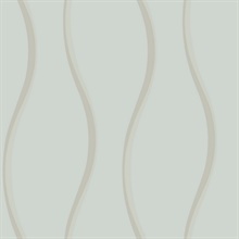 Light Grey Unfurl Retro Wave Wallpaper