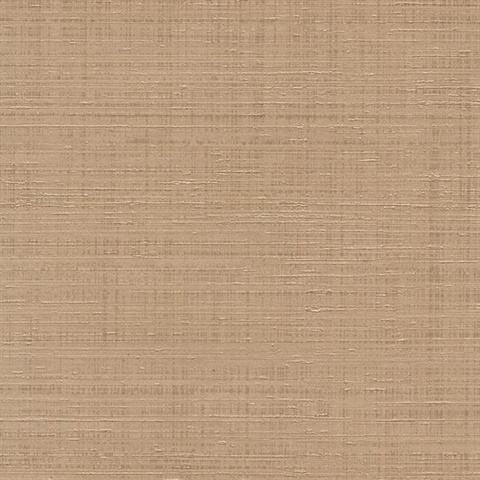 Light Orange Spun Faux Silk Textured Linen Wallpaper