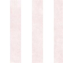 Light Pink and White Vertical 2.5in Stripe with Texture Prepasted Wall