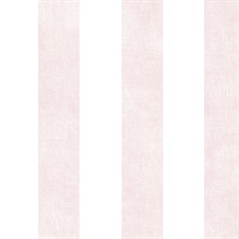 Light Pink and White Vertical 2.5in Stripe with Texture Prepasted Wall