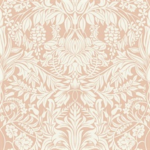 Light Pink Lockwood Damask Wallpaper