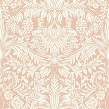 Light Pink Lockwood Damask Wallpaper