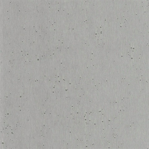 Light Silver Burnished Patina Metallic Wallpaper