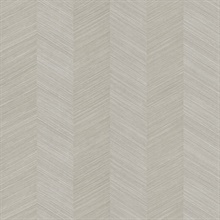 Light Taupe Sisal Vertical Chevron Stripe Wallpaper