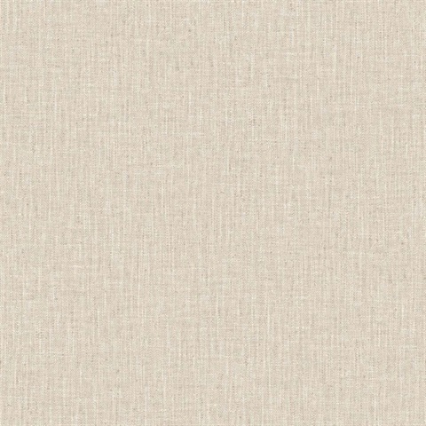 Light Taupe Tweed Woven Linen Wallpaper