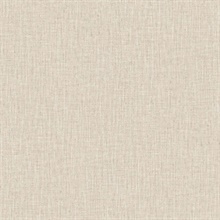 Light Taupe Tweed Woven Linen Wallpaper