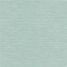 Light Teal Sisal Textured Wallpaper